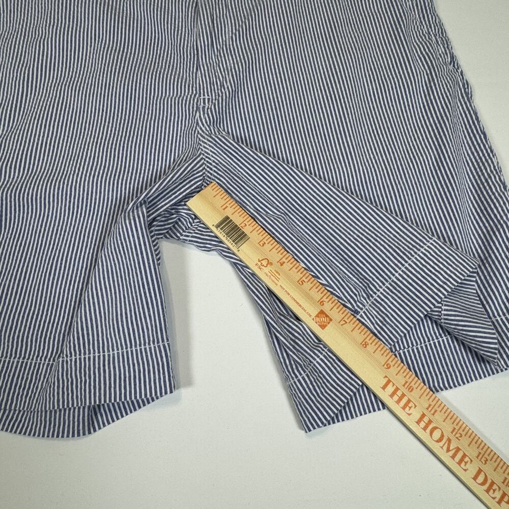 Polo Ralph Lauren Mens Blue White Seersucker Striped Preppy Stretch Shorts Sz 40 - Picture 10 of 15